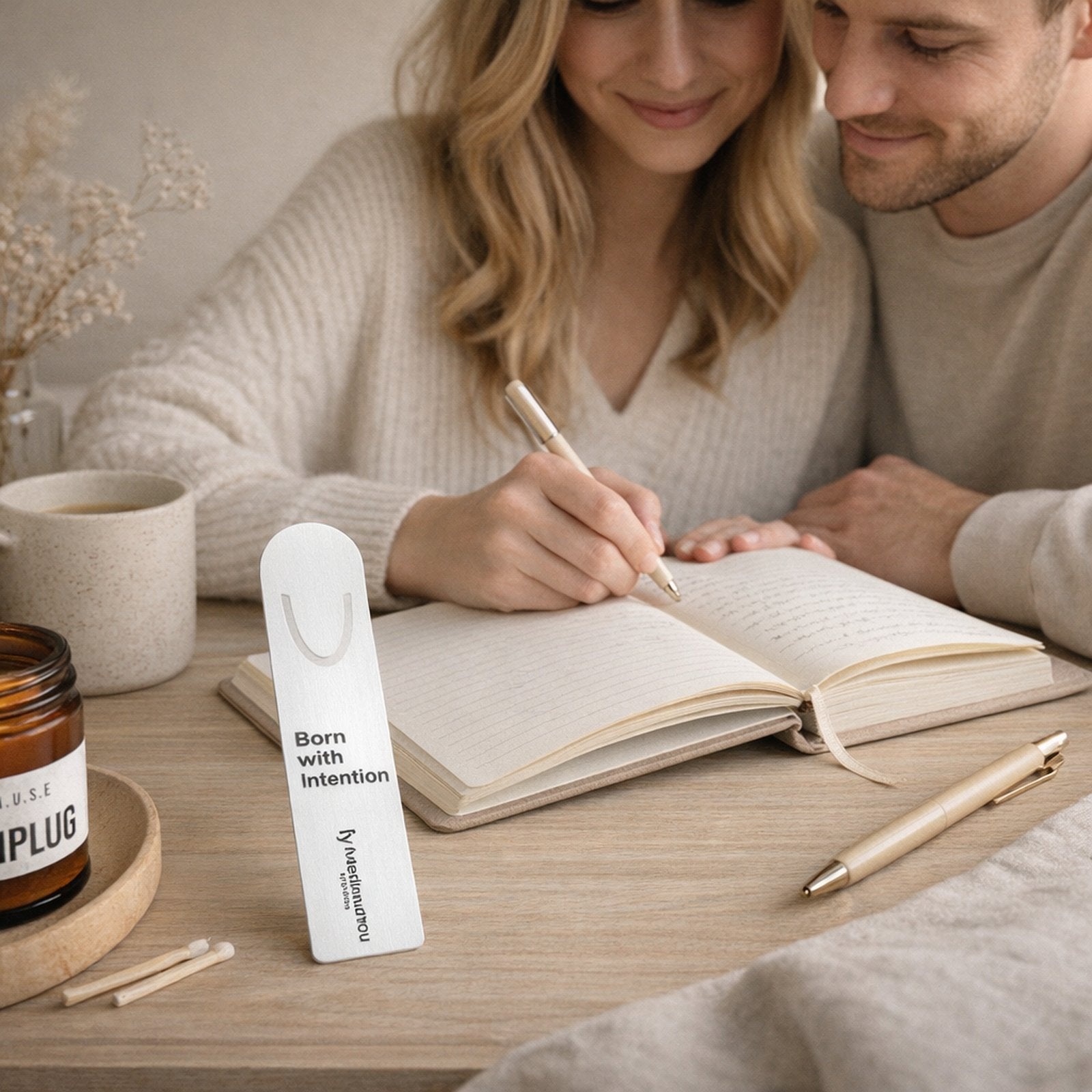 Born With Intention Aluminum Bookmark | IntentionalYOU Goods